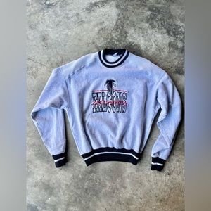 Sick ATL Atlanta Vintage 90s Falcons Stitched Sweatshirt L/Xl Ribbed Cuff&Collar
